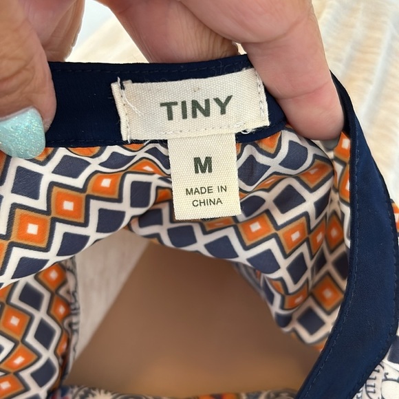 Anthropologie Tiny Aztec Mixed Media Top - Picture 7 of 8